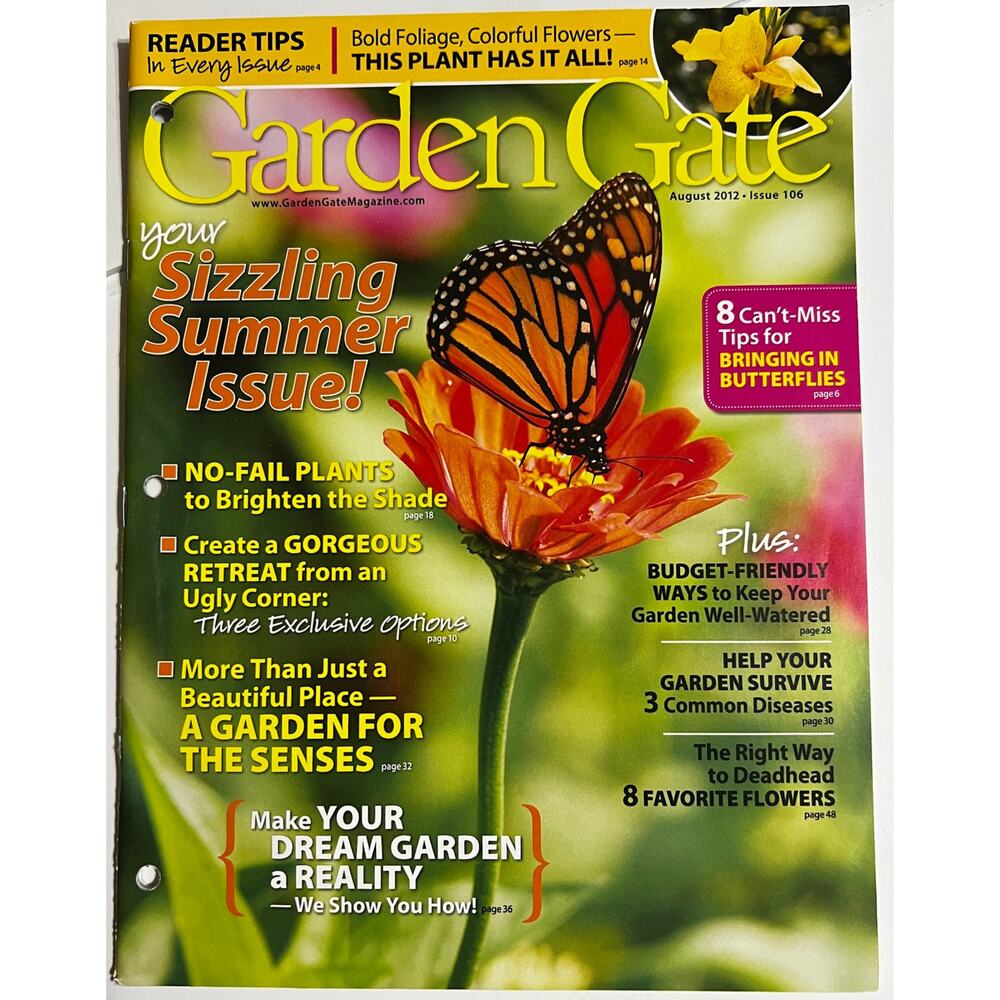 Garden Gate Gardening Back Issues August 2012-Issue 106